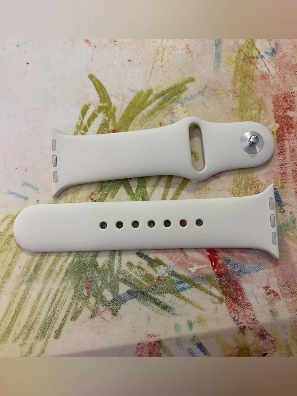 Off-White Silicone Apple Watch Band - 40mm